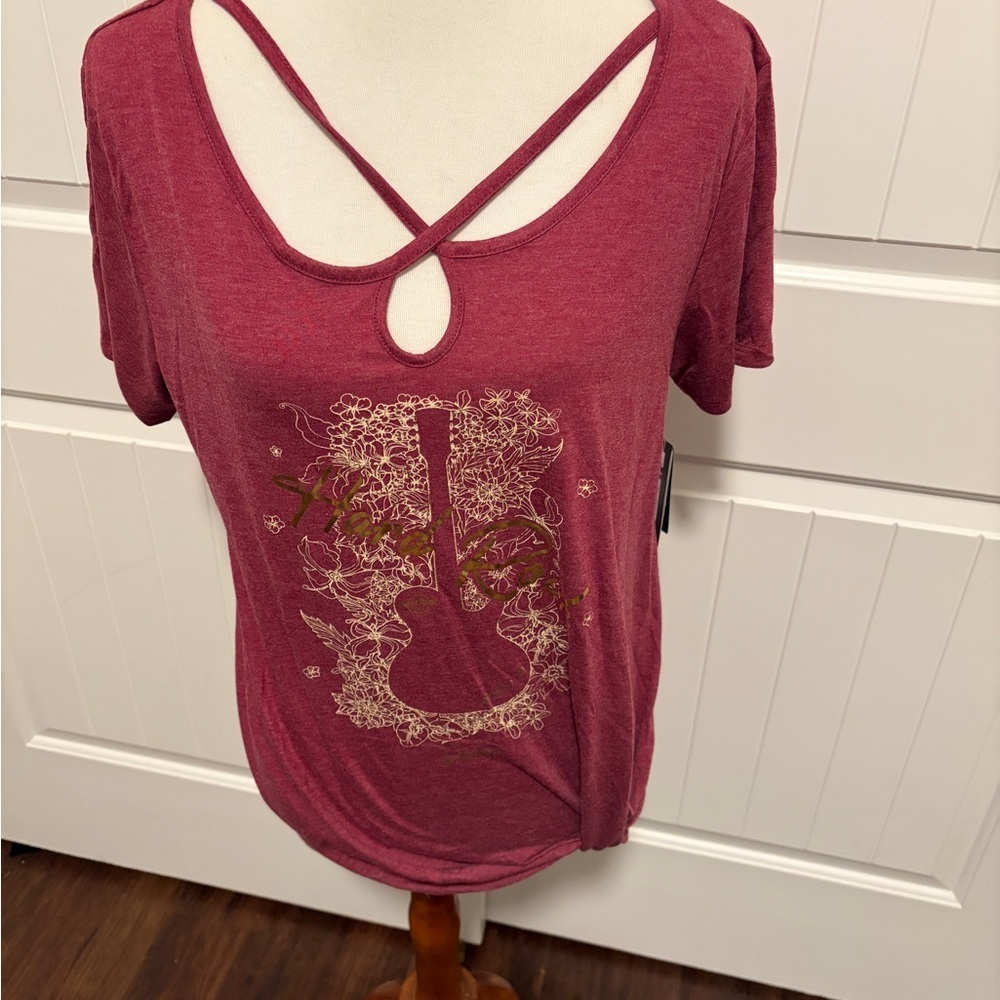Hard Rock Cafe Burgundy Graphic Tee